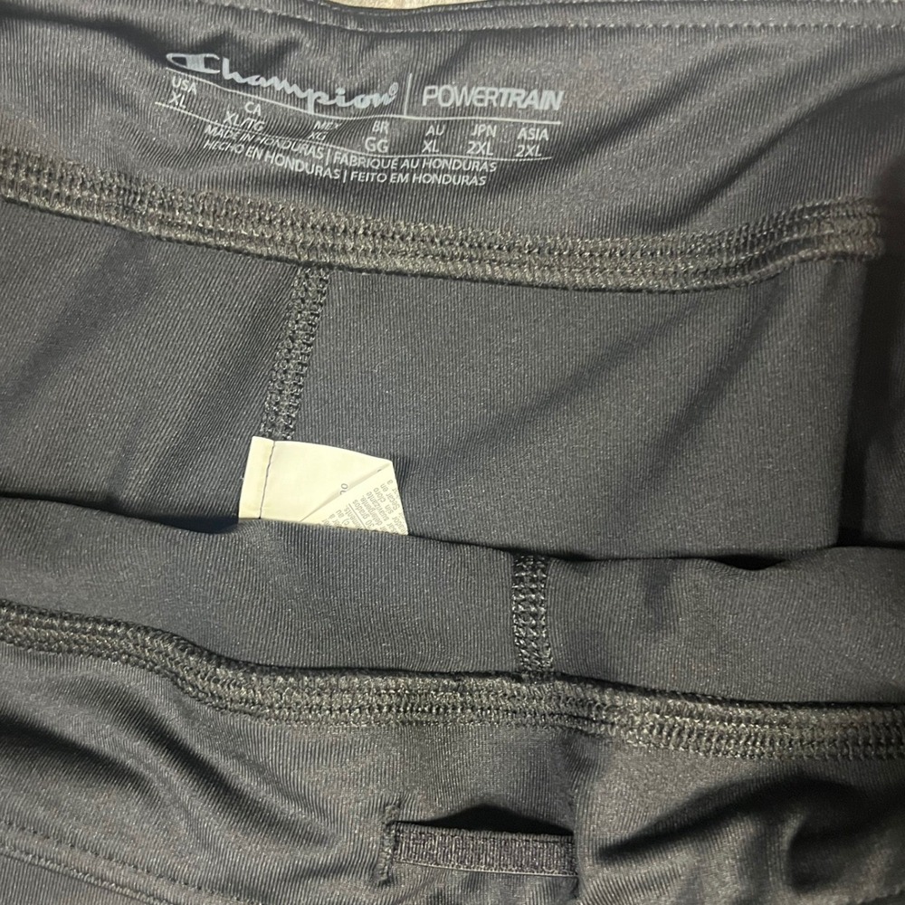Champion Powertrain Absolute Tight Leggings XL Black Power Flex Workout Gym New - Picture 3 of 11